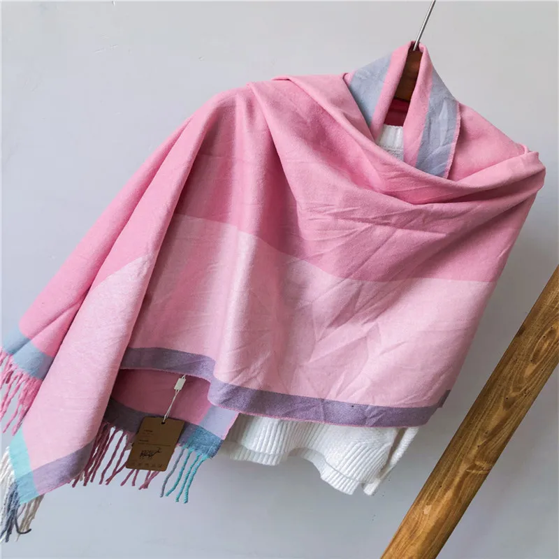 Winter 2019 Woman Scarf with Korean Stripes Imitating Cashmere,Saussurea large square imitation cashmere lady scarf warm shawl
Winter 2019 Woman Scarf with Korean Stripes Imitating Cashmere,Saussurea large square imitation cashmere lady scarf warm shawl