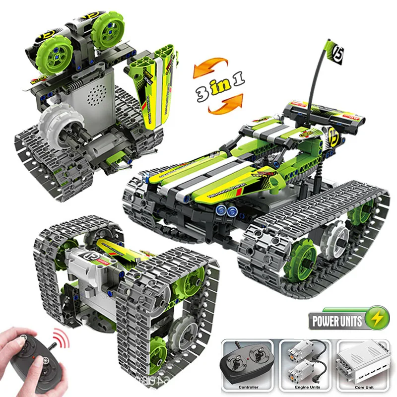 2021 новые игрушки Детский конструктор мотор T RC робот кирпичи автомобиль с