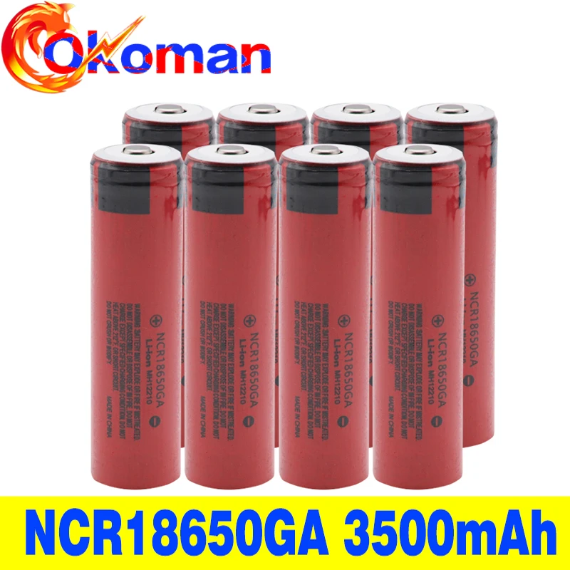 Бесплатная доставка 100% Новый оригинальный GA18650 3 7 v 3500 mah 18650 литиевая