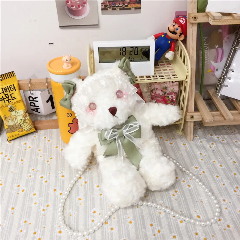 Cute Lace Rabbit Japanese Lolita Girl Shoulder Messenger Cartoon Bag Plush Toy Stuffed Animals Coin Purse Birthday Gift
Cute Lace Rabbit Japanese Lolita Girl Shoulder Messenger Cartoon Bag Plush Toy Stuffed Animals Coin Purse Birthday Gift