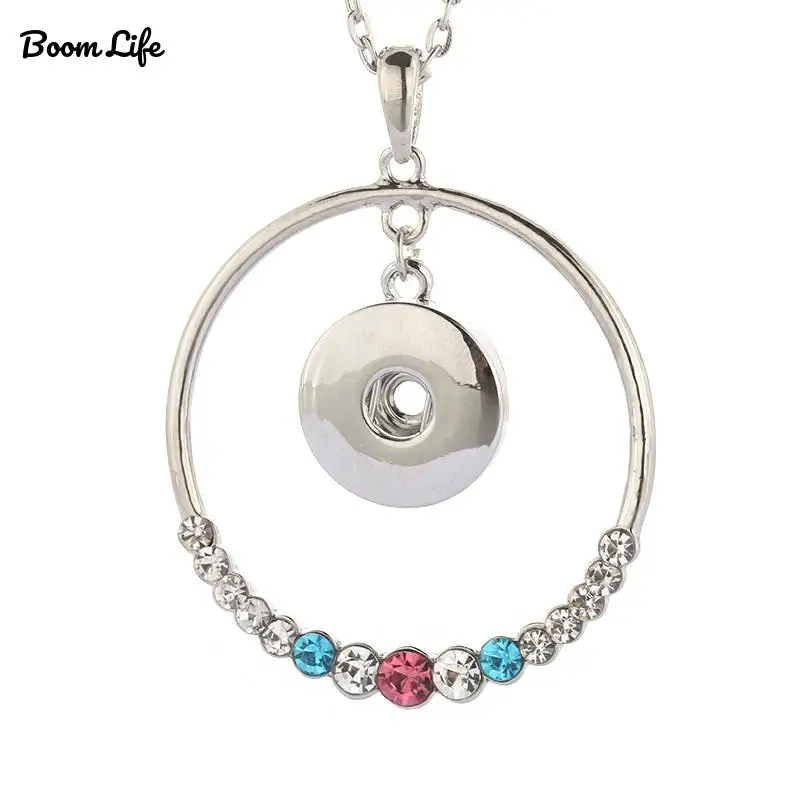 Boom Life New Snap Jewelry Crystal Necklace Pendants Snap Button Necklace with Chains fit 18mm Snap Button Jewelry For Women
Boom Life New Snap Jewelry Crystal Necklace Pendants Snap Button Necklace with Chains fit 18mm Snap Button Jewelry For Women