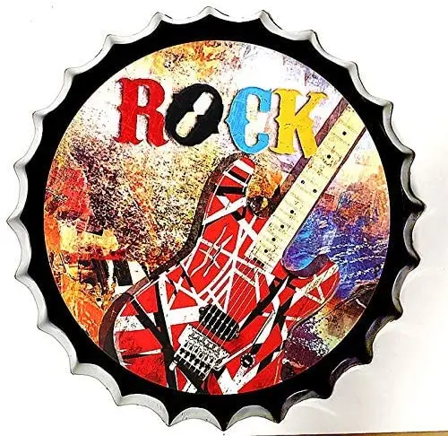 Modern Retro Tin Sign Bottle Cap Metal Poster- Rock Music - ! for Shop/Bar/Club/Cafe/Home/Wall Decor,
Modern Retro Tin Sign Bottle Cap Metal Poster- Rock Music - ! for Shop/Bar/Club/Cafe/Home/Wall Decor,