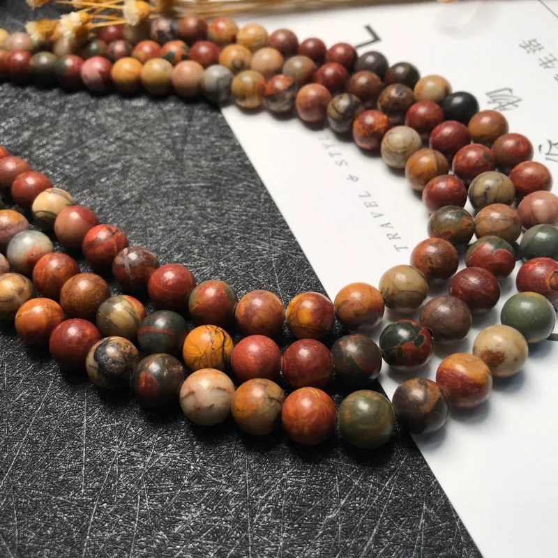 Picasso Jasper Bead Naural Loose Spacer Beads 4/6/8/10 Mm for Jewelry Making DIY Bracelet Gift
Picasso Jasper Bead Naural Loose Spacer Beads 4/6/8/10 Mm for Jewelry Making DIY Bracelet Gift