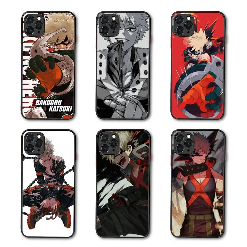 Katsuki Bakugo my Hero Academia Phone Case Matte Transparent for iPhone 7 8 11 12 s mini pro X XS XR MAX Plus coque
Katsuki Bakugo my Hero Academia Phone Case Matte Transparent for iPhone 7 8 11 12 s mini pro X XS XR MAX Plus coque