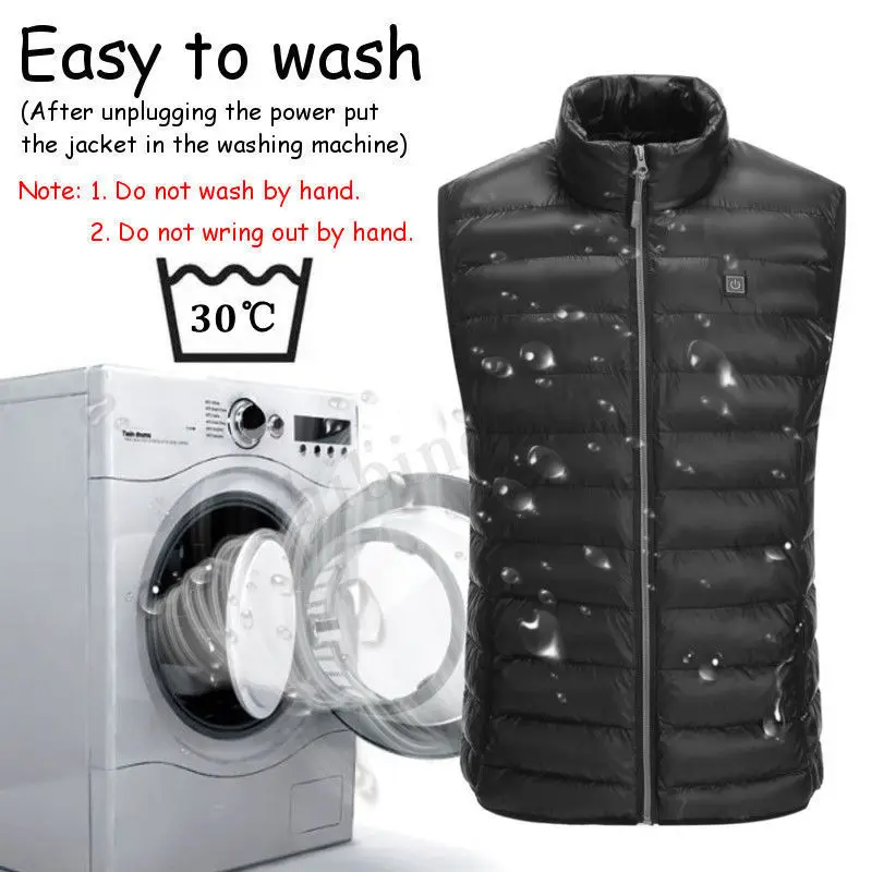 Heating Vest Washable USB Charging Heating Warm Vest Control Temperature Winter Outdoor Blcak/Blue Men Electric Heated Vest
Heating Vest Washable USB Charging Heating Warm Vest Control Temperature Winter Outdoor Blcak/Blue Men Electric Heated Vest