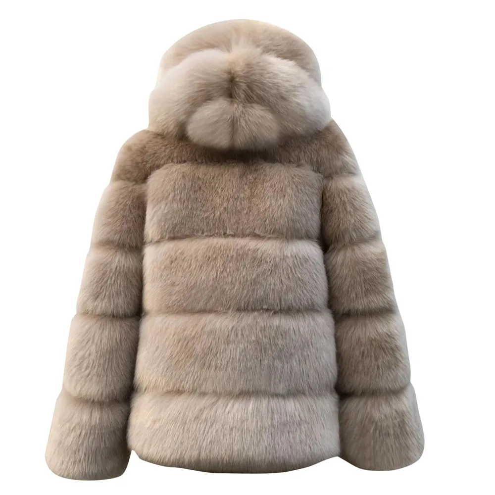 Faux Fur Jacket Women Hooded Faux Mink Winter Fashion short Artifical Fox Fur Woman Warm Thick Outerwear Jacket Coats hoodie 11 
Faux Fur Jacket Women Hooded Faux Mink Winter Fashion short Artifical Fox Fur Woman Warm Thick Outerwear Jacket Coats hoodie 11