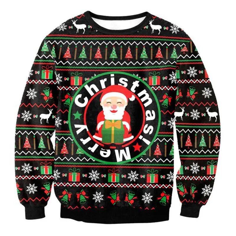 Men Women Santa Ugly Christmas Sweater 3D Funny Print Crew Neck Holiday Xmas Sweatshirt Couple Pullover Christmas Jumper Tops
Men Women Santa Ugly Christmas Sweater 3D Funny Print Crew Neck Holiday Xmas Sweatshirt Couple Pullover Christmas Jumper Tops
