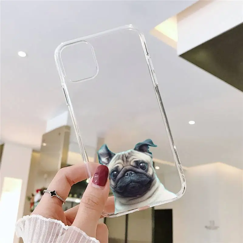 Pug Dog French Bulldog Phone Case Clear Transparent for iPhone 11 12 mini pro XS MAX 8 7 6 6S Plus X 5S SE XR 2020
Pug Dog French Bulldog Phone Case Clear Transparent for iPhone 11 12 mini pro XS MAX 8 7 6 6S Plus X 5S SE XR 2020