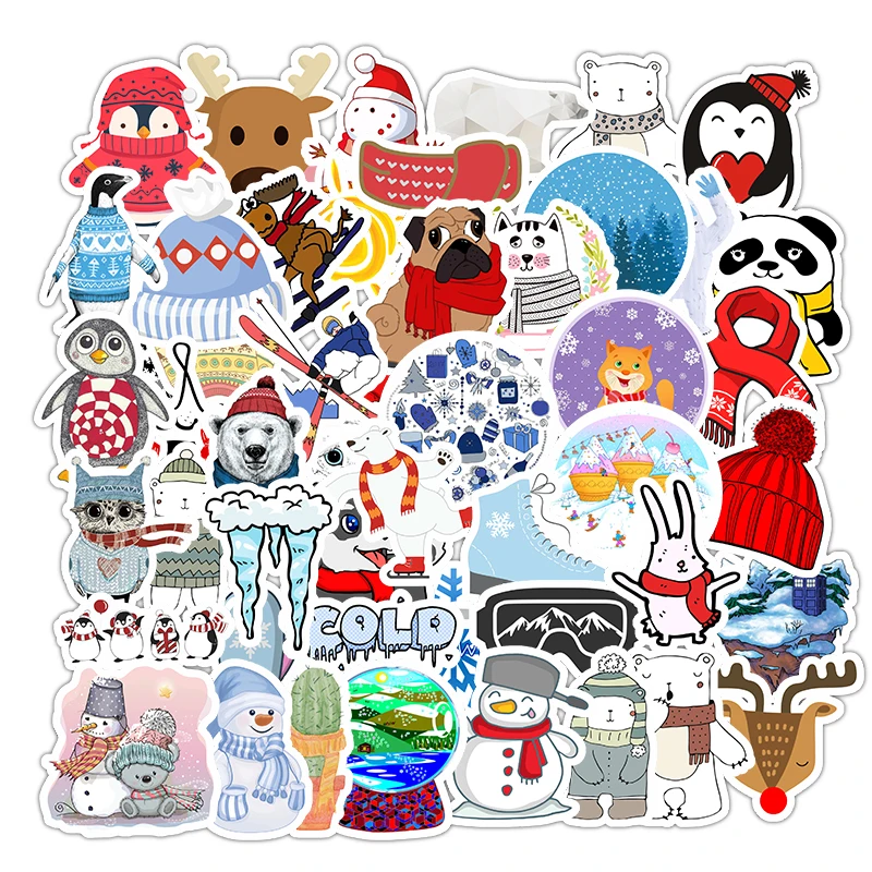 50pcs Winter Snowman No Repeating Stickers Waterproof Motorcycle Helmet Car Styling Accessories Stickers
50pcs Winter Snowman No Repeating Stickers Waterproof Motorcycle Helmet Car Styling Accessories Stickers