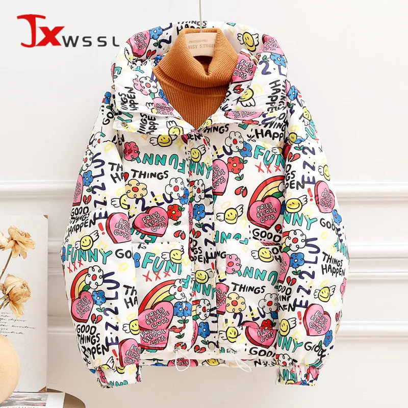 2021 New Hot Sell Graffiti Printed Hooded Down Padded Jacket Women Fashion Design Loose Keep Warm Down Parker Winter Cotton Coat
2021 New Hot Sell Graffiti Printed Hooded Down Padded Jacket Women Fashion Design Loose Keep Warm Down Parker Winter Cotton Coat