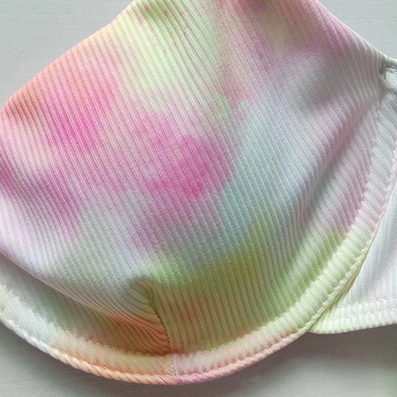 Fors Tie-dye pink swimsuit female Underwire push up sexy swimwear women Ribbed bikinis 2020 mujer High cut bathers bathing suit
Fors Tie-dye pink swimsuit female Underwire push up sexy swimwear women Ribbed bikinis 2020 mujer High cut bathers bathing suit