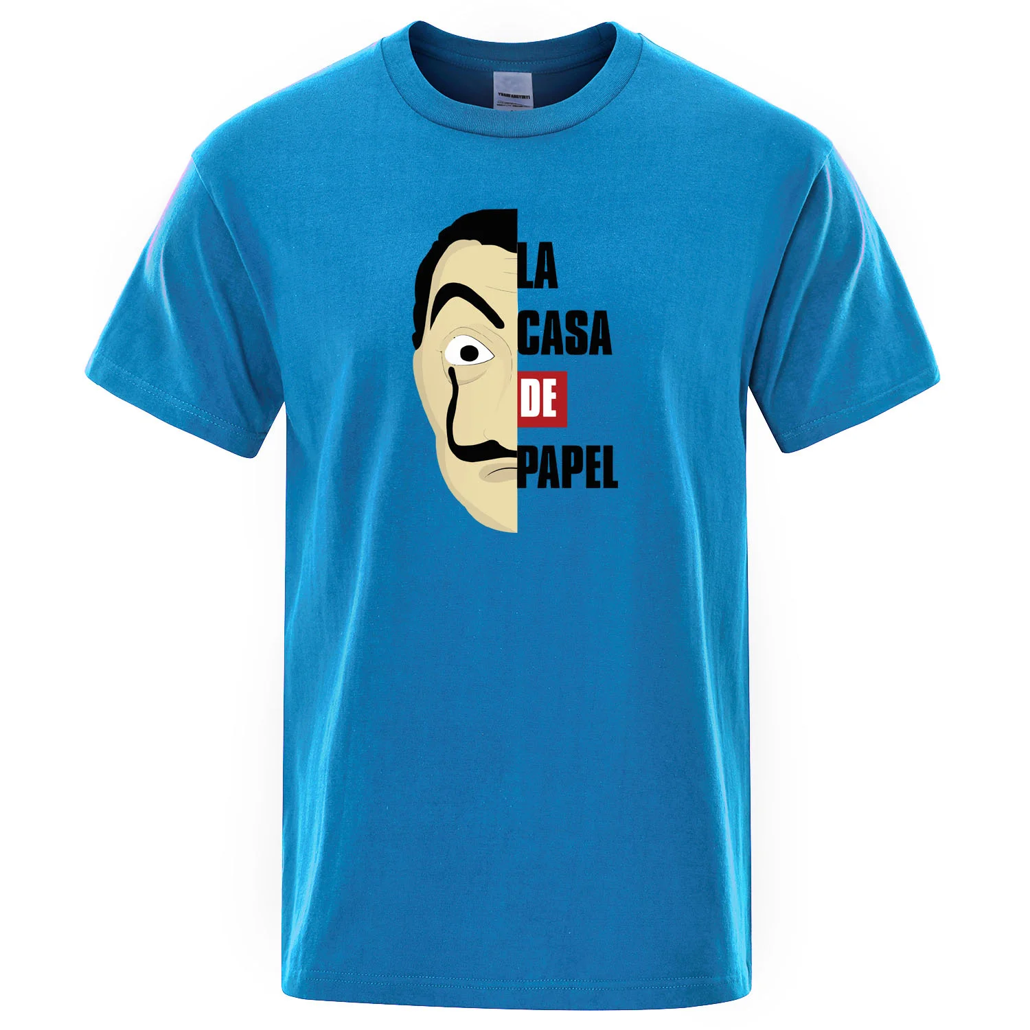 Saador Dali La Casa The Paper T-shirt Costume Face T-shirt The House of Paper Tops Men Summer Casl T-shirt Men Sho Mouw
Saador Dali La Casa The Paper T-shirt Costume Face T-shirt The House of Paper Tops Men Summer Casl T-shirt Men Sho Mouw