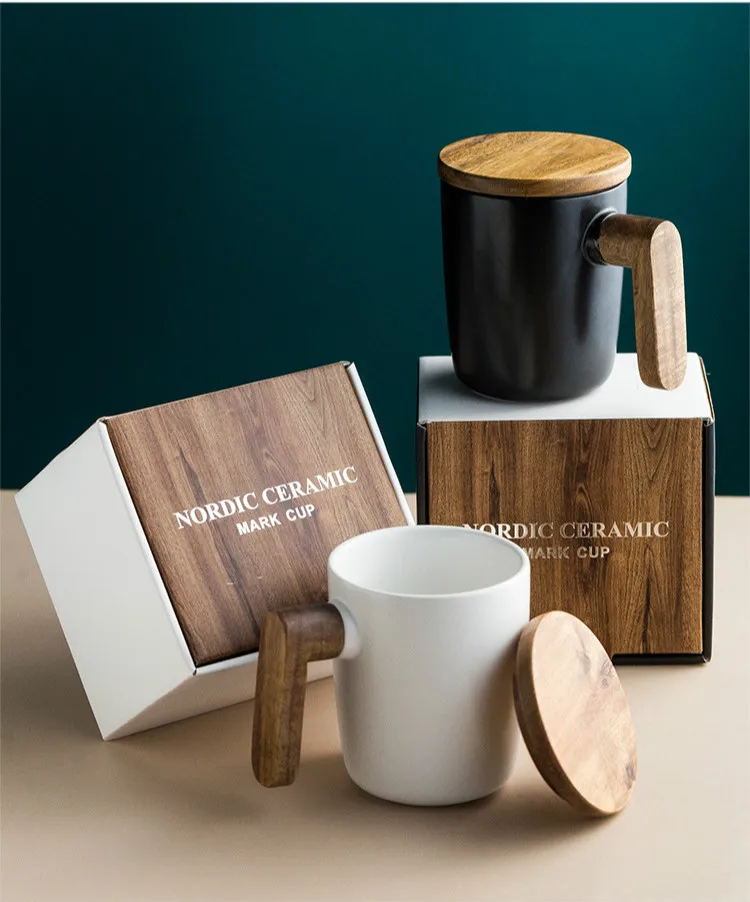Gift Package Wooden Handle with Cover coffee cup Lovers coffee Mugs Ceramic coffee Mug cup set wooden coffee cup
Gift Package Wooden Handle with Cover coffee cup Lovers coffee Mugs Ceramic coffee Mug cup set wooden coffee cup