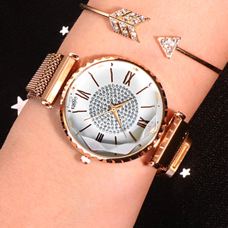 2020 Gogoey Fashion Magnetic Watches Luxury Women Dress Watches Stainless Steel Mesh Belt Quartz Wristwatches Relogio Feminino
2020 Gogoey Fashion Magnetic Watches Luxury Women Dress Watches Stainless Steel Mesh Belt Quartz Wristwatches Relogio Feminino