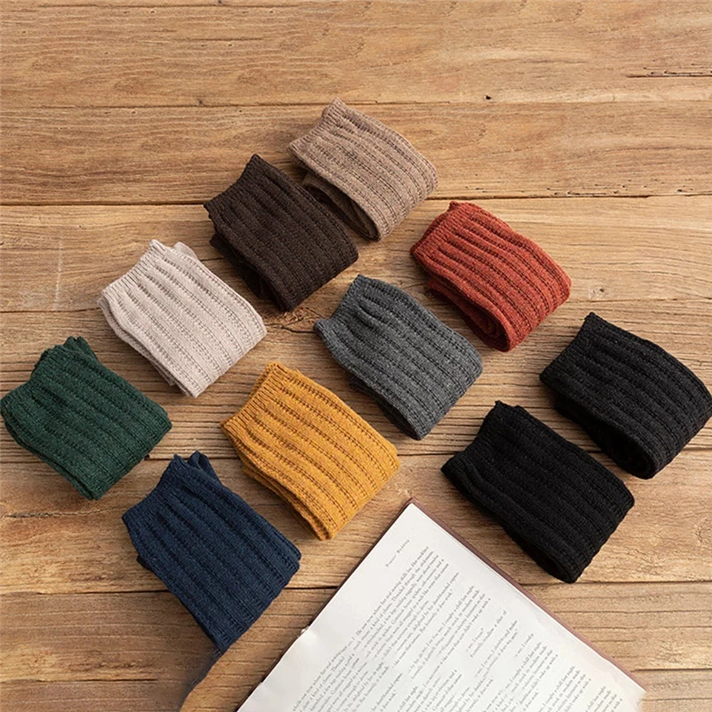 10 Colors Solid Color Cotton Socks Autumn Winter Warm Soft Comfortable Knitted Girls Casual Socks Middle Long Female Sox
10 Colors Solid Color Cotton Socks Autumn Winter Warm Soft Comfortable Knitted Girls Casual Socks Middle Long Female Sox