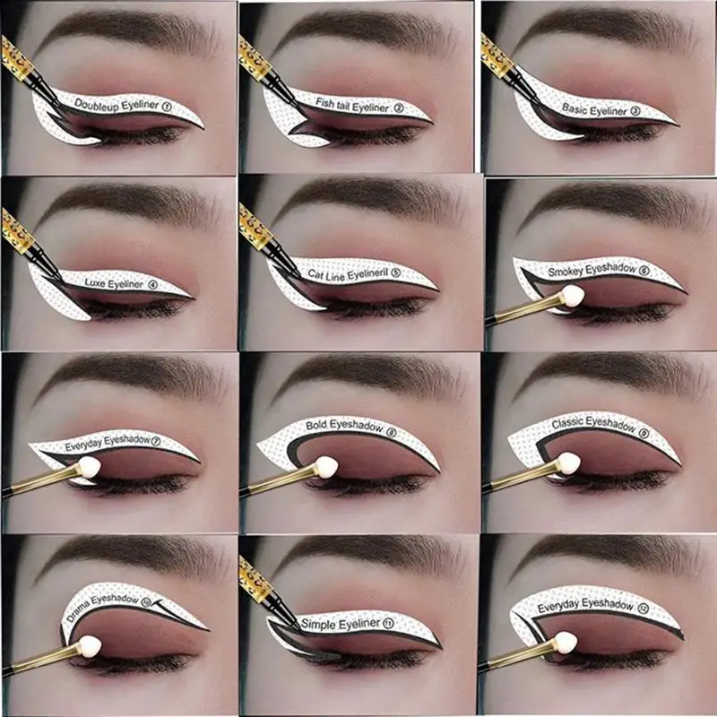 Professional Makeup Eyeliner Stencil Kit Eyeshadow Templates Non-Woven Party Women Eyes Focallure Cosmetic Eyeliner Sticker
Professional Makeup Eyeliner Stencil Kit Eyeshadow Templates Non-Woven Party Women Eyes Focallure Cosmetic Eyeliner Sticker