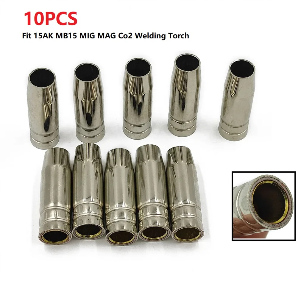 10PCS 15AK Gas Nozzle Euro Style MIG Welding Gun Tip Nozzle Shield Cup For MB-14AK/15AK MIG Welding Torch
10PCS 15AK Gas Nozzle Euro Style MIG Welding Gun Tip Nozzle Shield Cup For MB-14AK/15AK MIG Welding Torch