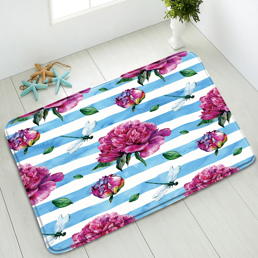 Color Flowers Bathroom Non-Slip Mats Green Leaves Plants Bedroom Kitchen Doormat Rug Balcony Carpet Flannel Washable Floor Mats
Color Flowers Bathroom Non-Slip Mats Green Leaves Plants Bedroom Kitchen Doormat Rug Balcony Carpet Flannel Washable Floor Mats