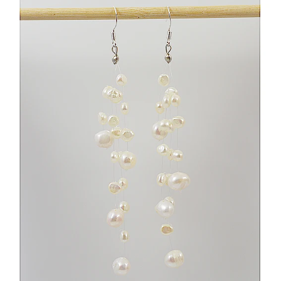 Unique Design AA Baroque Pearl Earring 3-8mm White Real Freshwater Pearls Fish Line Fine Women Jewelry Charming Lady Gift
Unique Design AA Baroque Pearl Earring 3-8mm White Real Freshwater Pearls Fish Line Fine Women Jewelry Charming Lady Gift