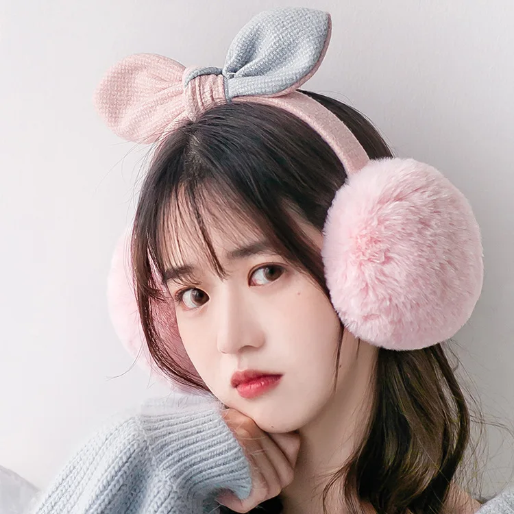 MIARA.L Korean bow autumn winter lovely earmuffs students ride 2019 winter imitation rabbit hair warm earmuffs for female 
MIARA.L Korean bow autumn winter lovely earmuffs students ride 2019 winter imitation rabbit hair warm earmuffs for female