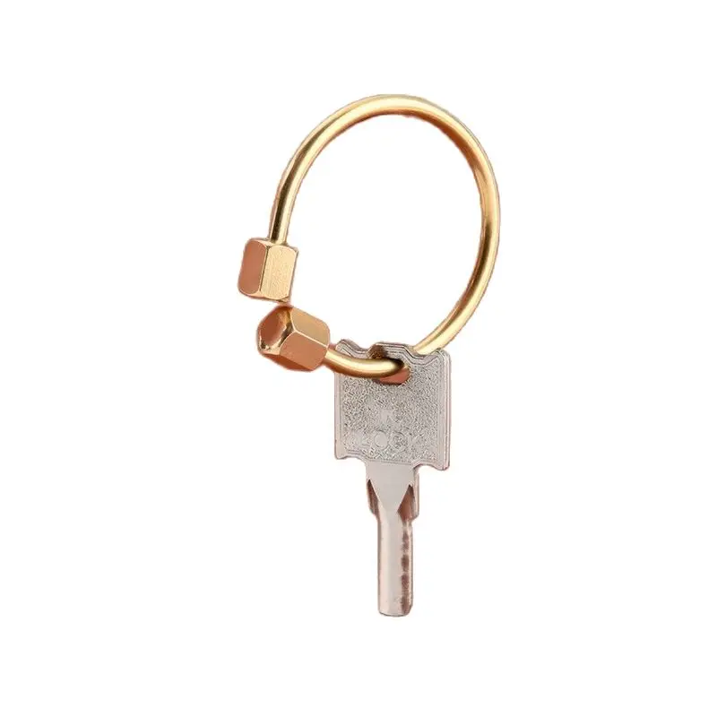 1PC Creative Brass Keychain EDC Pure Handmade Copper Keyrings Car Keychain PendantDIY Unique Organizer Tools Key Ring
1PC Creative Brass Keychain EDC Pure Handmade Copper Keyrings Car Keychain PendantDIY Unique Organizer Tools Key Ring