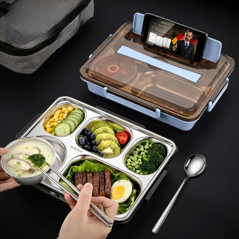304 Stainless Steel Compartment Insulation Lunch Box Office Worker Square Portable Student Lunch Box Microwave Oven Lunch Box
304 Stainless Steel Compartment Insulation Lunch Box Office Worker Square Portable Student Lunch Box Microwave Oven Lunch Box