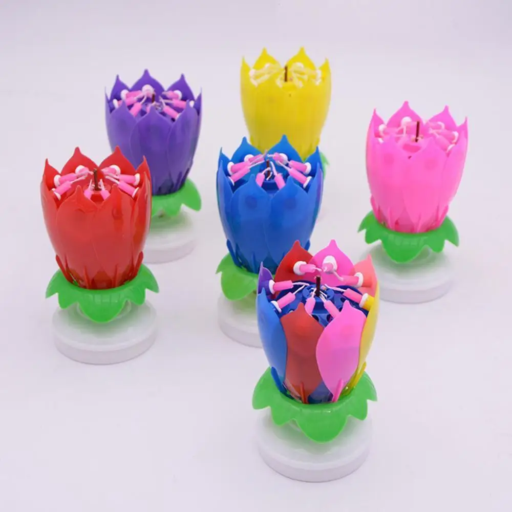 1PC Double Music Birthday Candle Blossom Rotating Candle For Kids Decro irthday Party Cake Props Gift Candle Birthday V0S7
1PC Double Music Birthday Candle Blossom Rotating Candle For Kids Decro irthday Party Cake Props Gift Candle Birthday V0S7