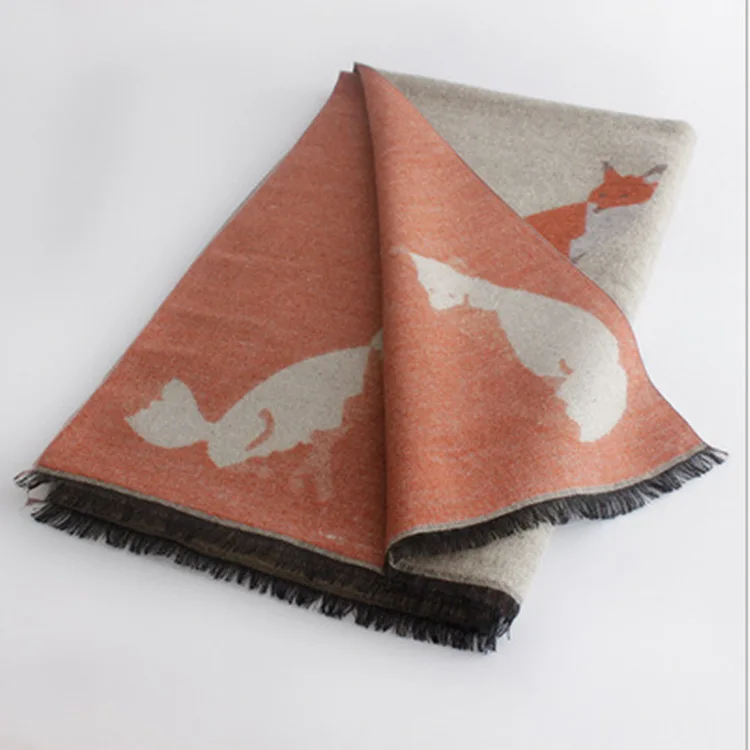 Fox Imitation Cashmere Ladies Jacquard Scarf. Autumn and Winter Double-sided Thickened Tassel Shawl.
Fox Imitation Cashmere Ladies Jacquard Scarf. Autumn and Winter Double-sided Thickened Tassel Shawl.