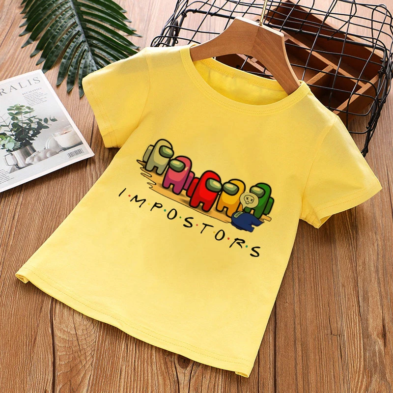 Baby Girl Summer Clothes 2021 New Game Cartoon T Shirt Childrens Clothes Unisex T-Shirt Among As Kids T Shirt For Boys
Baby Girl Summer Clothes 2021 New Game Cartoon T Shirt Childrens Clothes Unisex T-Shirt Among As Kids T Shirt For Boys