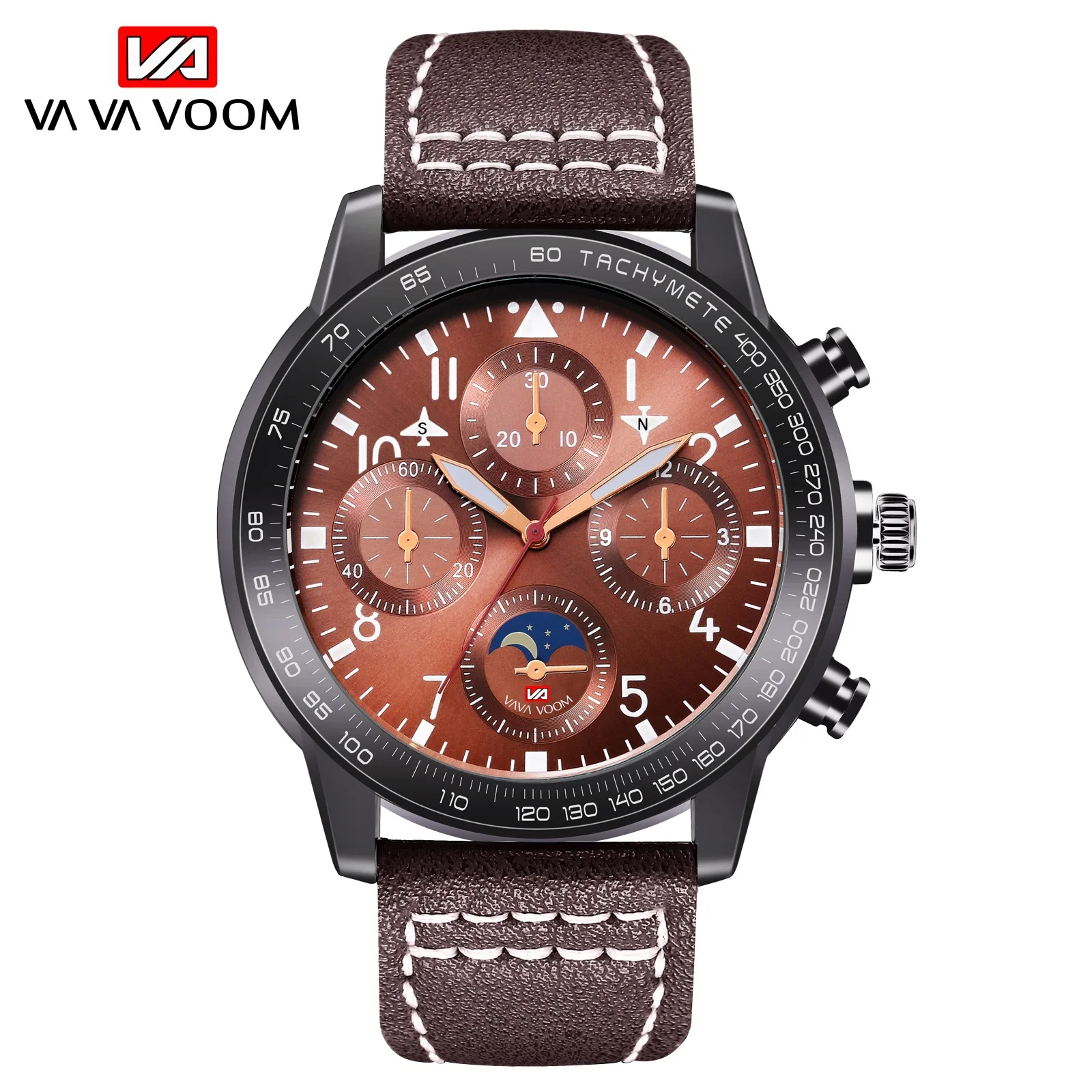 VA VA VOOM 209 Men's Outdoor Sports Multifunctional Waterproof Watch Anemometer Fashion Luxury Leather Male Wristwatches
VA VA VOOM 209 Men's Outdoor Sports Multifunctional Waterproof Watch Anemometer Fashion Luxury Leather Male Wristwatches