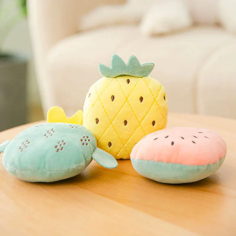 Pet Interactive Dog Chew Toy Plush Fruit Cartoon Shaped Molar Relieve Stress Pets Accessories For Small Dogs Chihuahua Yorkies
Pet Interactive Dog Chew Toy Plush Fruit Cartoon Shaped Molar Relieve Stress Pets Accessories For Small Dogs Chihuahua Yorkies