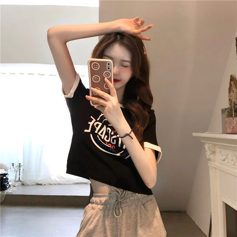 Houthion Women's T-shirt Print Top Plus Size Tops Lady T-Shirts New Fashion Casual Short Sleeve T Sshirt Cotton Tees O-neck
Houthion Women's T-shirt Print Top Plus Size Tops Lady T-Shirts New Fashion Casual Short Sleeve T Sshirt Cotton Tees O-neck