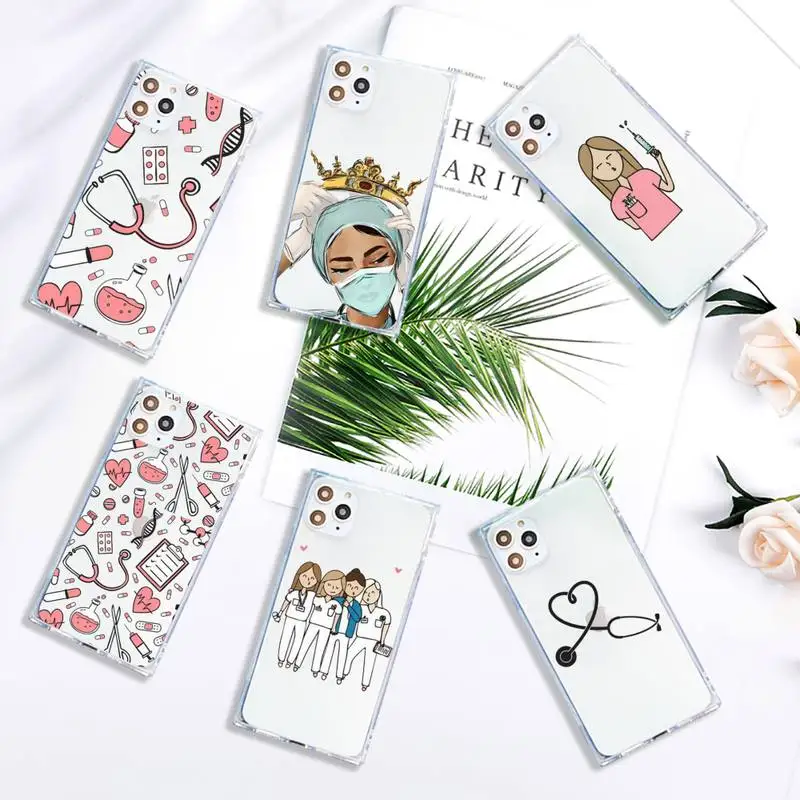 Medicine Doctor Nurse cartoon pattern Phone Case Transparent for iPhone 7 8 11 12 se 2020 mini pro X XS XR MAX Plus
Medicine Doctor Nurse cartoon pattern Phone Case Transparent for iPhone 7 8 11 12 se 2020 mini pro X XS XR MAX Plus