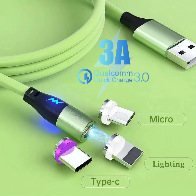 Micro USB Type C Magnetic Charge Cable LED Liquid Silicone Fast Charging Data Cord For iPhone 12 11 Pro Max Xiaomi 11 9 Redmi 9S
Micro USB Type C Magnetic Charge Cable LED Liquid Silicone Fast Charging Data Cord For iPhone 12 11 Pro Max Xiaomi 11 9 Redmi 9S