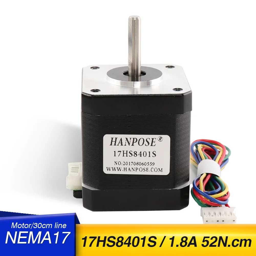 100pcs 42BYGH 1.7A 17HS8401S 1.8A 52N.CM motor 12V Nema 17 Stepper Motor For 3D printer CNC 4-lead 42 step motor
100pcs 42BYGH 1.7A 17HS8401S 1.8A 52N.CM motor 12V Nema 17 Stepper Motor For 3D printer CNC 4-lead 42 step motor