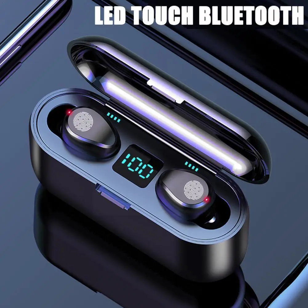 F9—2 5.0 Movement Bluetooth Wireless Earphone Led With Microphone Power 1200mah Headset Bank With Headphone Display M1g4
F9—2 5.0 Movement Bluetooth Wireless Earphone Led With Microphone Power 1200mah Headset Bank With Headphone Display M1g4