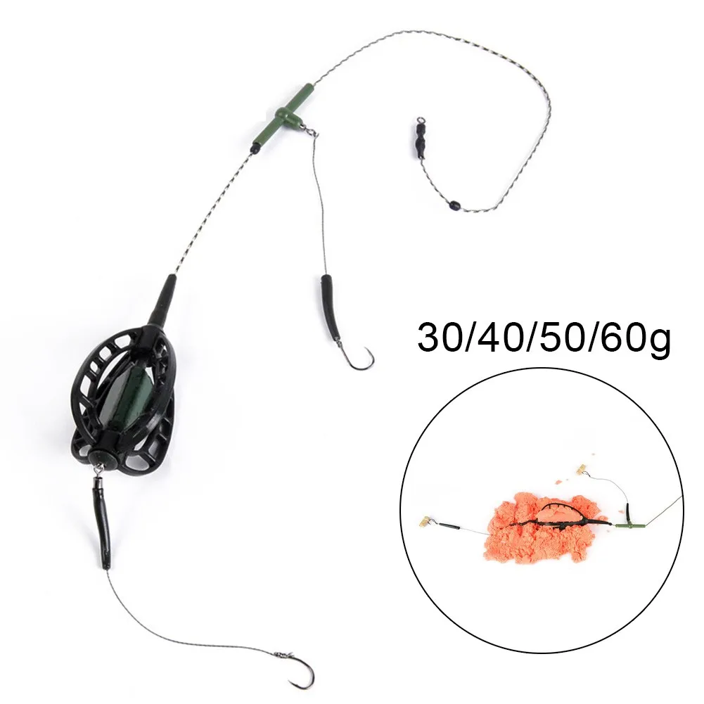 Carp Fishing Inline Method Feeder Cage Hook Rig Fishing Rig Leader Core Line Set Durable Fish Bait Cage Tackle Pesca Iscas
Carp Fishing Inline Method Feeder Cage Hook Rig Fishing Rig Leader Core Line Set Durable Fish Bait Cage Tackle Pesca Iscas