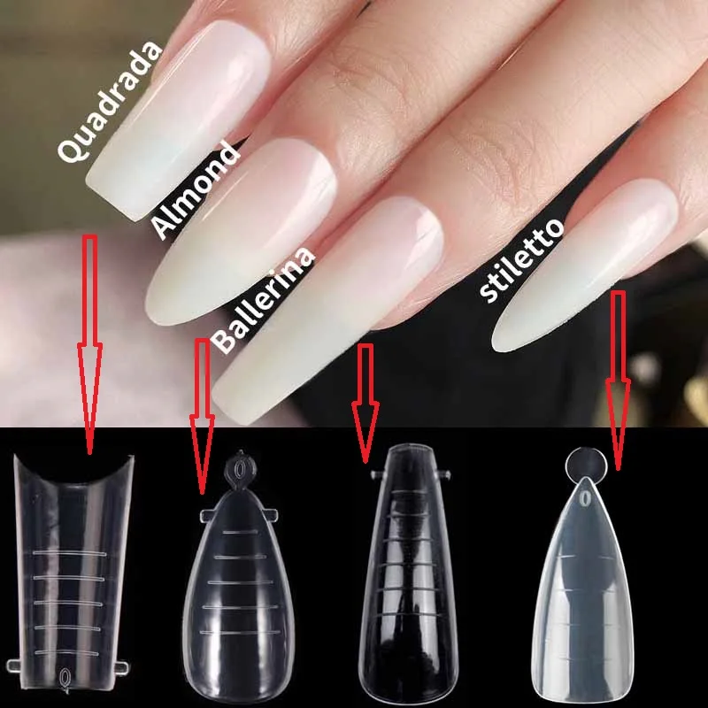 120Pcs Dual Nails Poly UV Gel Extension Mold Quick Building Fake Nail Finger Art DIY Decoration Nail Tips Clear Nail Forms
120Pcs Dual Nails Poly UV Gel Extension Mold Quick Building Fake Nail Finger Art DIY Decoration Nail Tips Clear Nail Forms