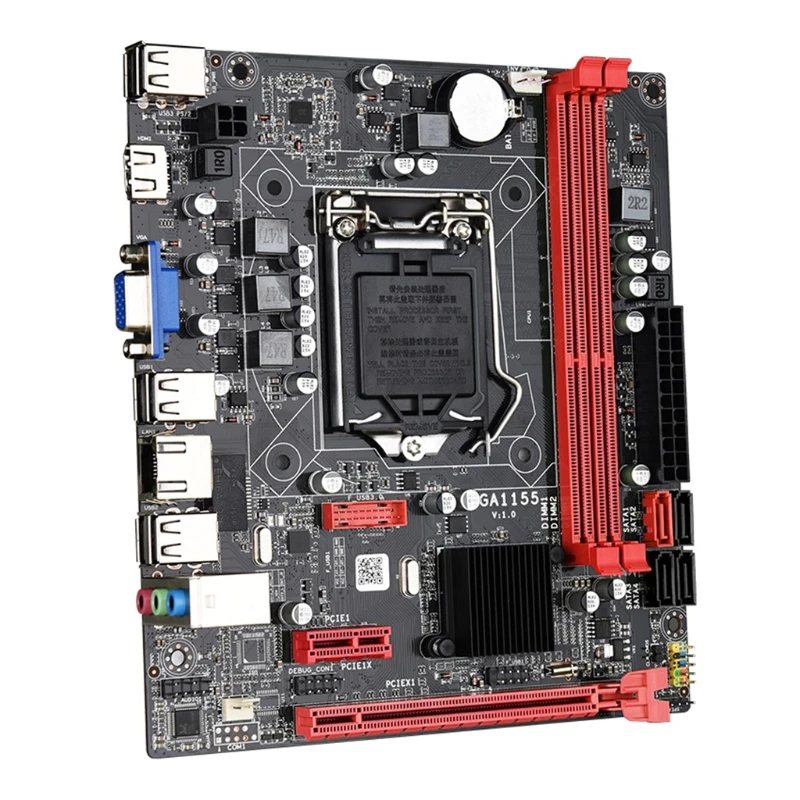 Материнская плата B75M LGA1155 для настольного компьютера, поддержка ЦП M.2 NVME SSD 2xDDR3, небольшая плата с входом для дисплея, VGA, совместима с HDMI
Материнская плата B75M LGA1155 для настольного компьютера, поддержка ЦП M.2 NVME SSD 2xDDR3, небольшая плата с входом для дисплея, VGA, совместима с HDMI