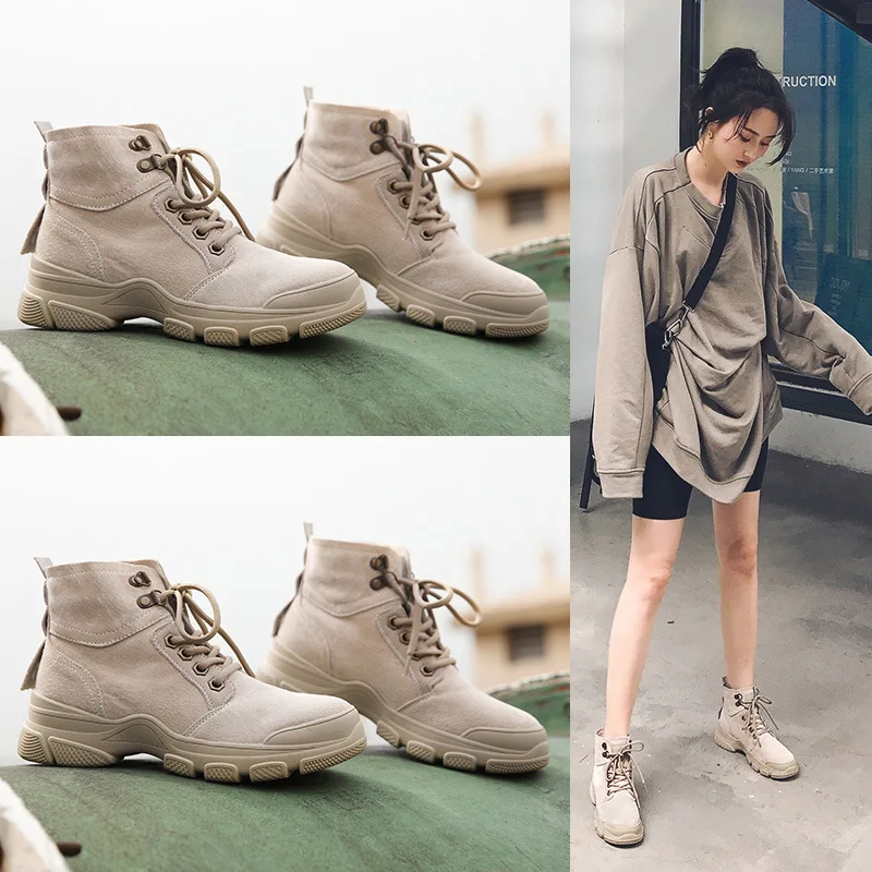 Casual Shoes Women Fashion Martin Boots 2019 Autumn New Ladies footware British Style Female footware Cross-tied Ankle Boots 
Casual Shoes Women Fashion Martin Boots 2019 Autumn New Ladies footware British Style Female footware Cross-tied Ankle Boots