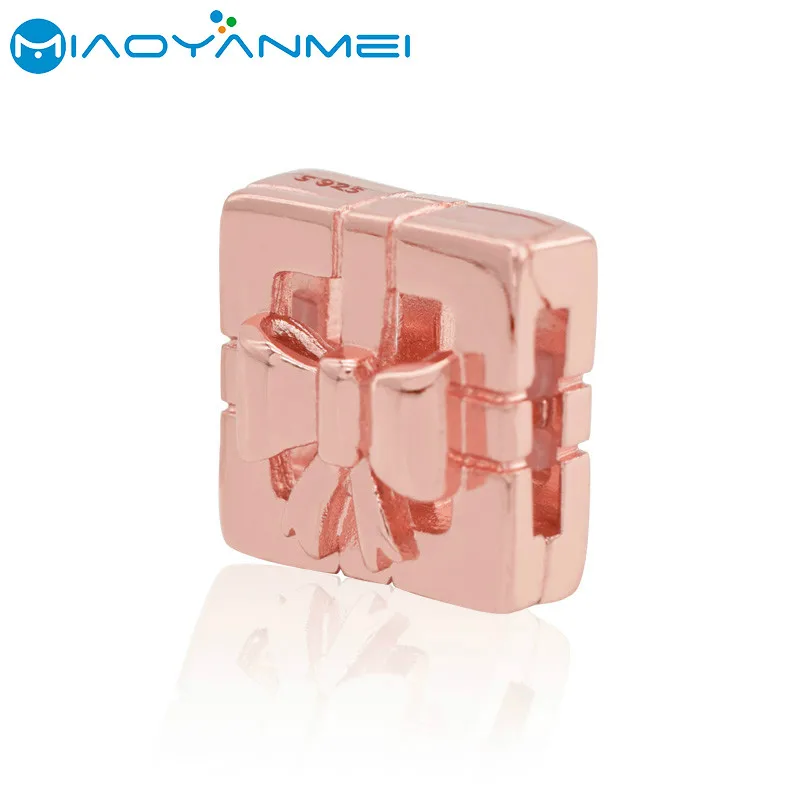School Gift 925 Sterling Silver Beads Rose Gold Gift Box Clip Charm Fit Original Pandora Bracelets Women DIY Fashion Jewelry
School Gift 925 Sterling Silver Beads Rose Gold Gift Box Clip Charm Fit Original Pandora Bracelets Women DIY Fashion Jewelry