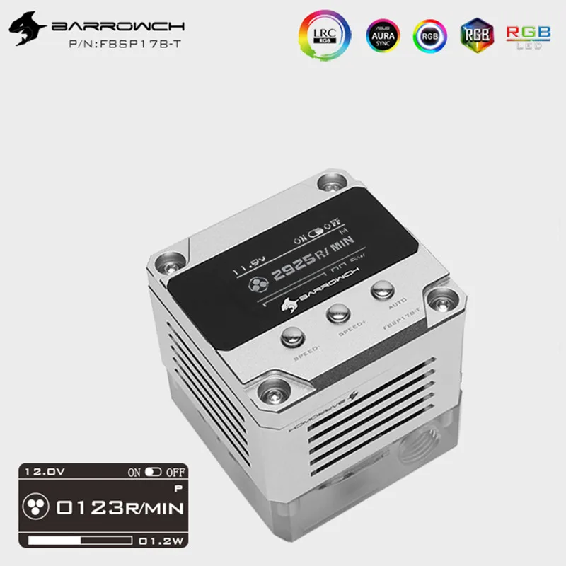 Barrowch is suitable for water circuit board PWM speed regulation type 17W through hole water pump for water channel board Wisdo
Barrowch is suitable for water circuit board PWM speed regulation type 17W through hole water pump for water channel board Wisdo
