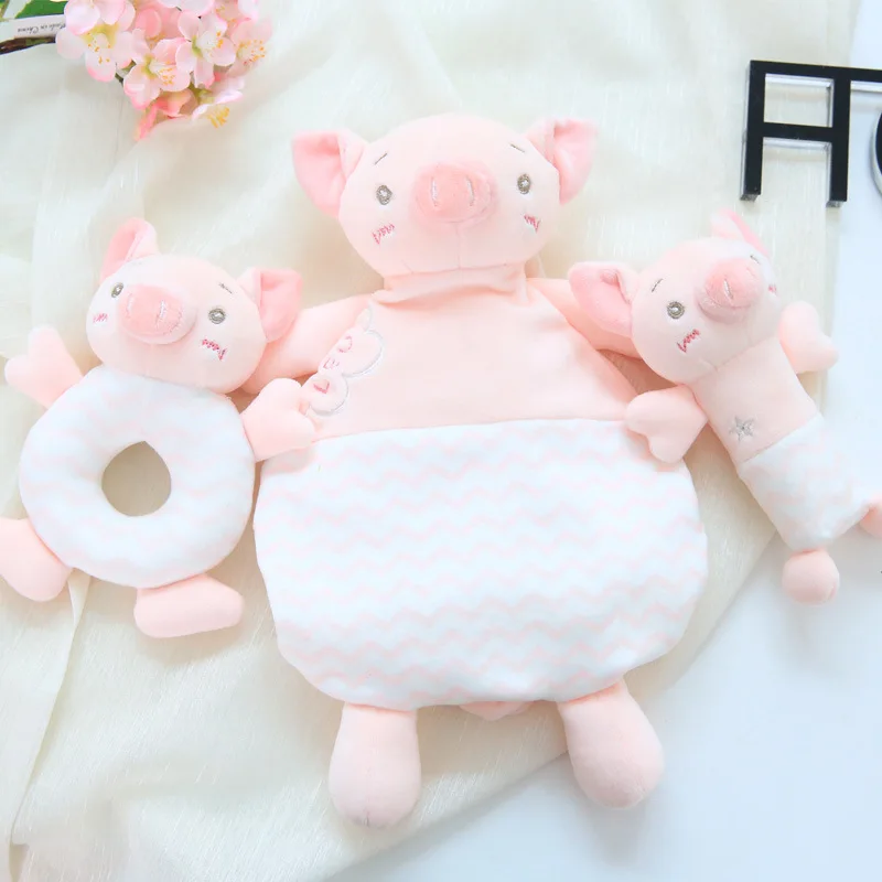 3pcs/set Infant Piggy Flamingo plush doll soft comfort towel baby saliva towel rattle Baby bed plush toys set baby plush toys
3pcs/set Infant Piggy Flamingo plush doll soft comfort towel baby saliva towel rattle Baby bed plush toys set baby plush toys