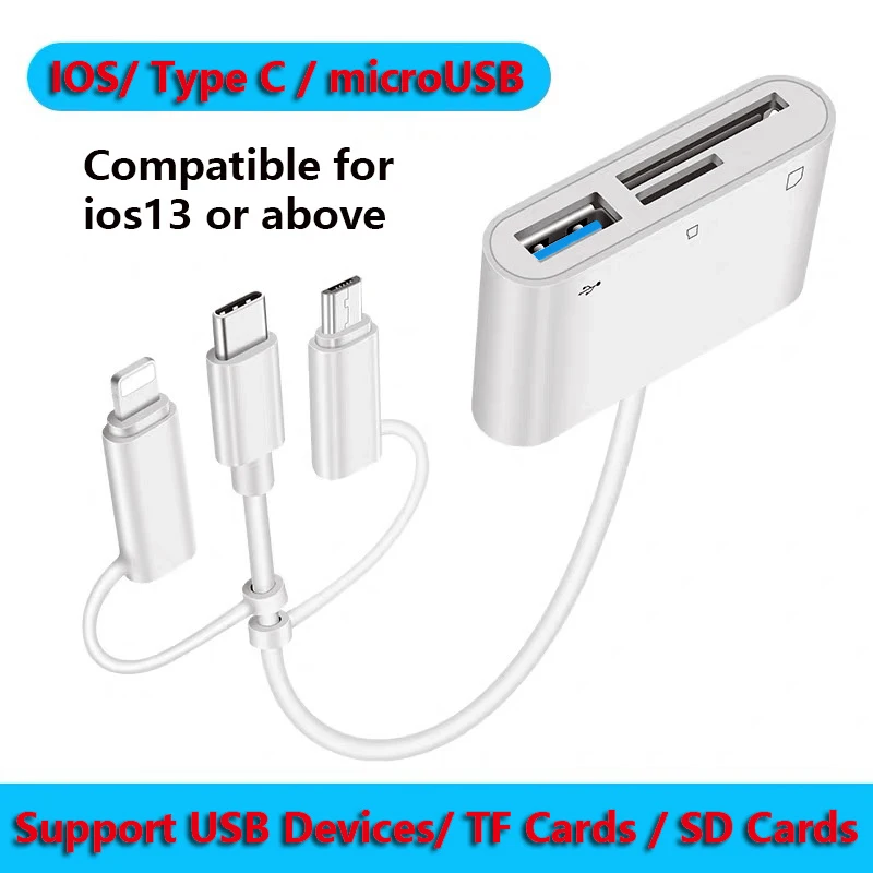 New Micro SD Card Reader SD Card Adapter USB3.0 Multimemory Stick For iphone ipad Camera Mouse Microphone Pendrive Converter
New Micro SD Card Reader SD Card Adapter USB3.0 Multimemory Stick For iphone ipad Camera Mouse Microphone Pendrive Converter