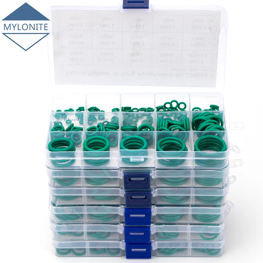 Fluorine Rubber FKM Sealing O-rings Green Gasket Replacements Kits CS 1mm 1.5mm 1.9mm 2.4mm 3.1mm OD 6mm-35mm 150-225PCS S15
Fluorine Rubber FKM Sealing O-rings Green Gasket Replacements Kits CS 1mm 1.5mm 1.9mm 2.4mm 3.1mm OD 6mm-35mm 150-225PCS S15