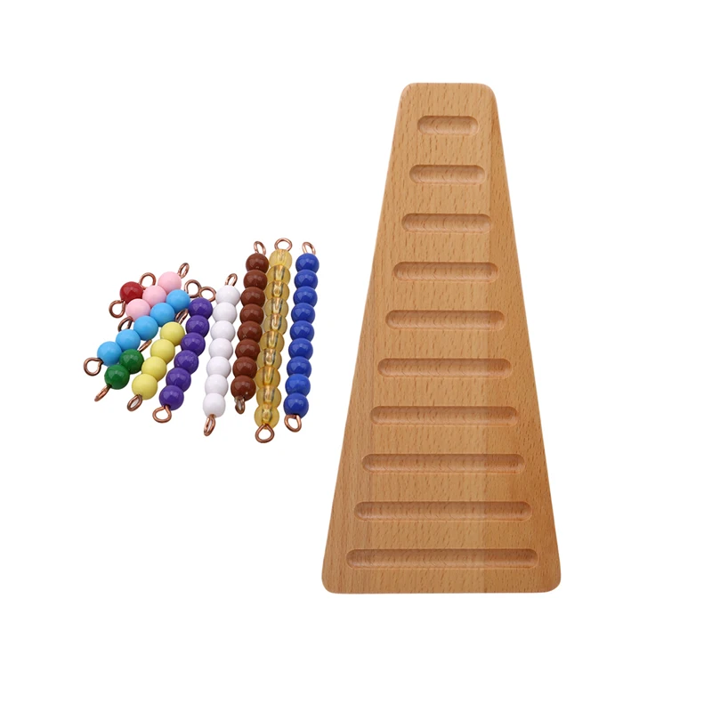 10Pcs/Set Montessori Genuine Bead Stair Acessories Math Manipulatives Kindergarten Colorful Beads Gift for Infant Early Learning 
10Pcs/Set Montessori Genuine Bead Stair Acessories Math Manipulatives Kindergarten Colorful Beads Gift for Infant Early Learning