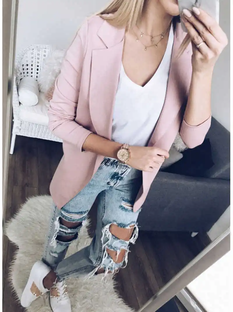 Arrival Women Blazers For Office Lady Jacket Women Work Blazers Elegant Ladies Tops Long Sleeve Coats And Jackets Outerwear
Arrival Women Blazers For Office Lady Jacket Women Work Blazers Elegant Ladies Tops Long Sleeve Coats And Jackets Outerwear