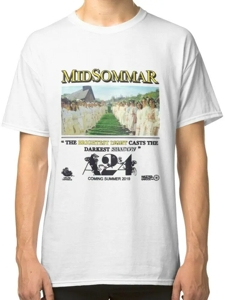Midsommar мужская белая футболка Назад в будущее Билли эйлиш Харадзюку|Мужские