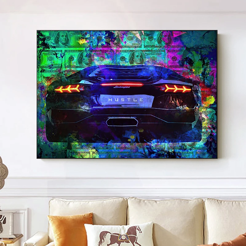 Hustle Lamborghini Colorful Canvas Painting Graffiti Roadster Car Picture For Living Room Posters And Prints Home Decor Cuadro
Hustle Lamborghini Colorful Canvas Painting Graffiti Roadster Car Picture For Living Room Posters And Prints Home Decor Cuadro