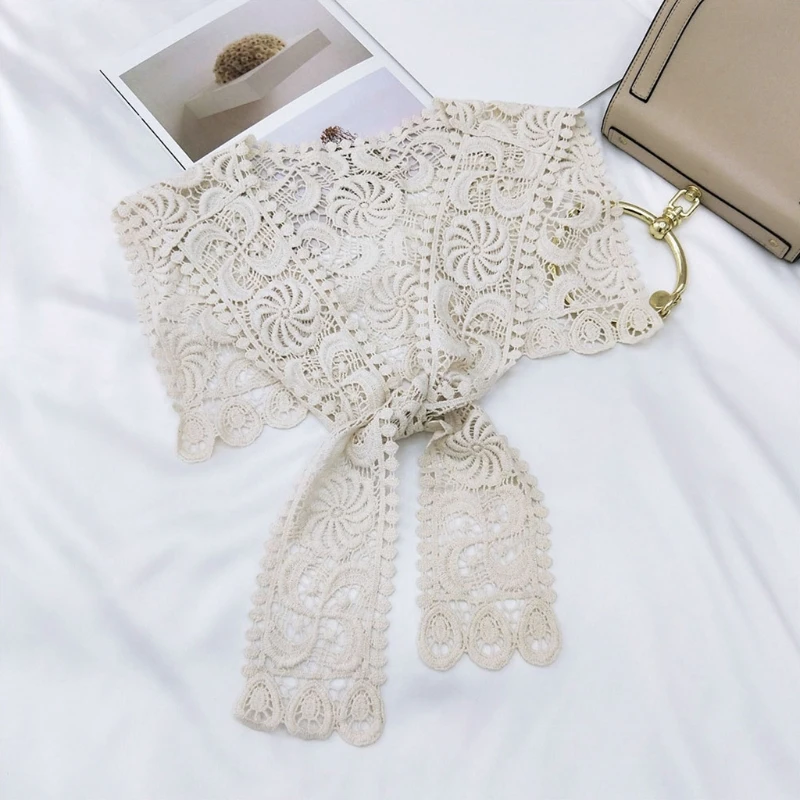 Женская ажурная Цветочная кружевная большая шаль, накидка, искусственный воротник, вязаный крючком бант спереди, хлопковый шарф, декоратив...
Женская ажурная Цветочная кружевная большая шаль, накидка, искусственный воротник, вязаный крючком бант спереди, хлопковый шарф, декоратив...